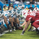 The Panthers and Cardinals line up during last season’s wild-card matchup, which the Panthers won 27-16. (Photo: Melissa Melvin-Rodriguez/Carolina Panthers)